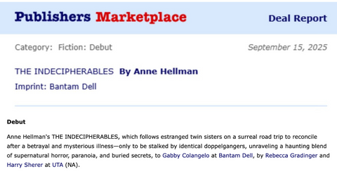 From Dublin Workshop to Book Deal: Celebrating Anne Hellman's Publishing Success