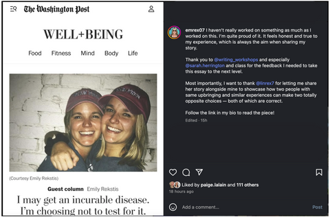 It Helps Me Feel Less Alone: How Workshop Community Propelled Emily Rekstis to The Washington Post