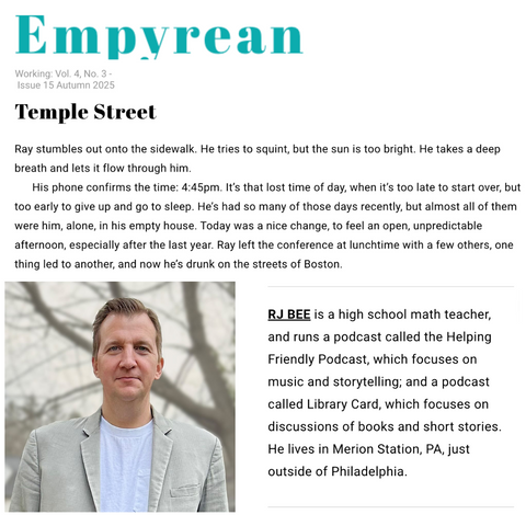 Alumni Spotlight: RJ Bee Levels Up His Writing and Lands a Literary Magazine Publication