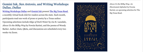 Humanities Texas features The Big Texas Read!