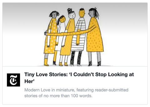 Raechelle Yballe Published in NYT Tiny Love Stories!