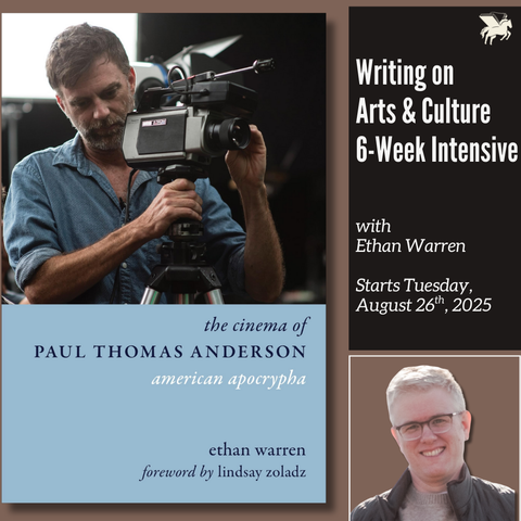 Writing on Arts and Culture 6-Week Essay Generator (Zoom) with Ethan Warren, Starts Tuesday, September 2nd, 2025